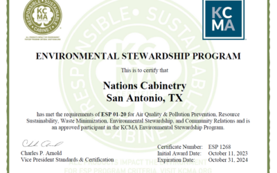 October 2023: Nations Cabinetry Achieves Environmental Milestone with KCMA Environmental Stewardship Program Approval